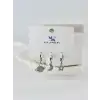 Zirkon Taşlı Üçlü Kombin Küpe