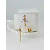 Zirkon Taşlı Üçlü Kombin Küpe