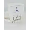 Zirkon Taşlı Üçlü Kombin Küpe