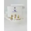 Zirkon Taşlı Üçlü Kombin Küpe