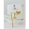 Zirkon Taşlı Üçlü Kombin Küpe