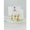 Zirkon Taşlı Üçlü Kombin Küpe