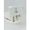 Zirkon Taşlı Üçlü Kombin Küpe