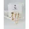 Zirkon Taşlı Üçlü Kombin Küpe
