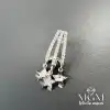 Zirkon Taşlı Yıldız Detaylı Küpe