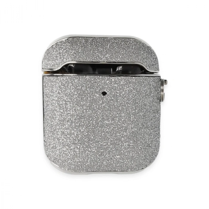 Airpods 2 (2.nesil) Spell Simli Kılıf - Gümüş