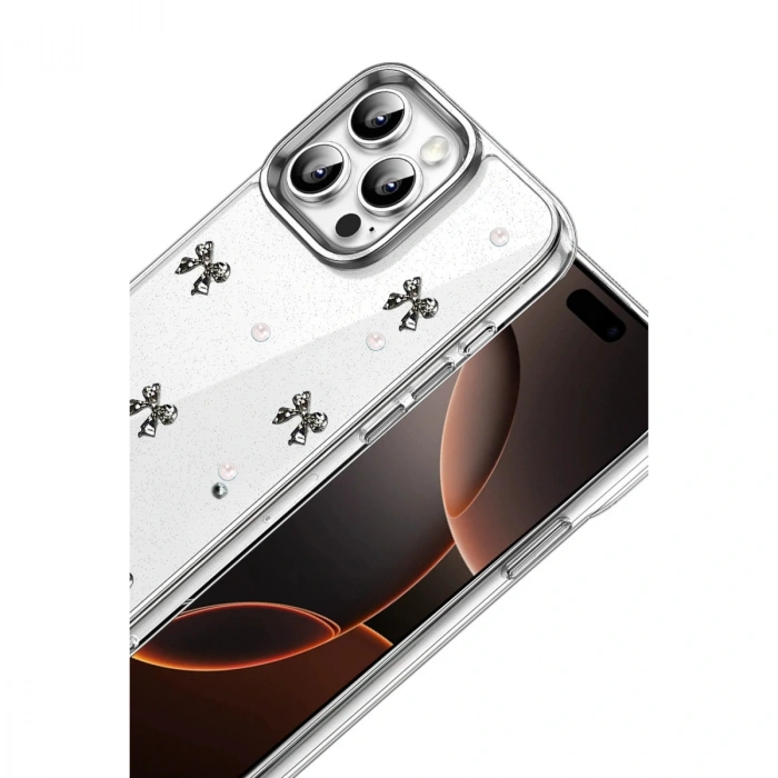 Apple İphone 15 Pro Fiyonk Desenli Kapak - Desen 8