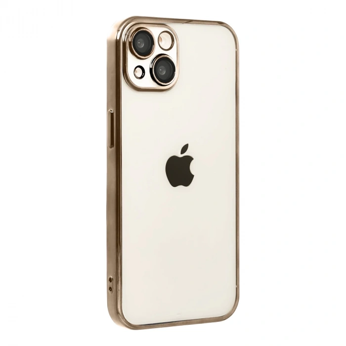 Apple İphone 15 Razer Lensli Silikon - Çöl Titanyum