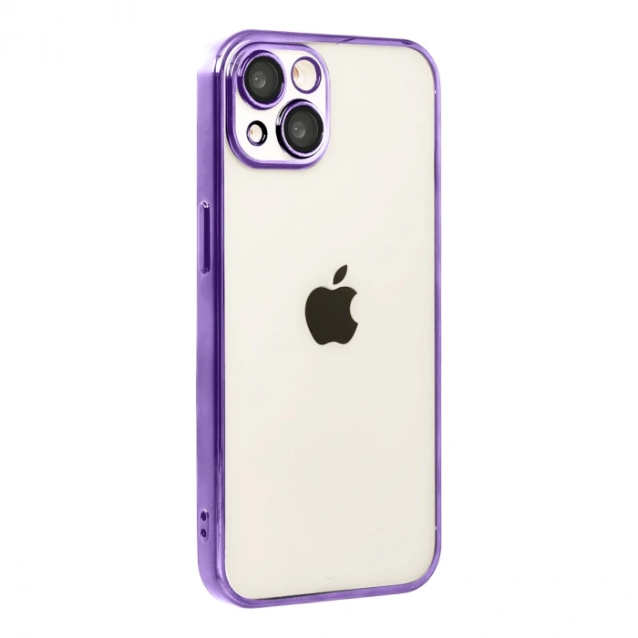 Apple İphone 15 Razer Lensli Silikon - Mor