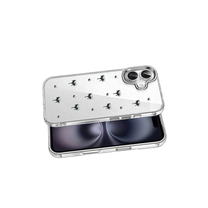 Apple İphone 16 Fiyonk Desenli Kapak - Desen 1