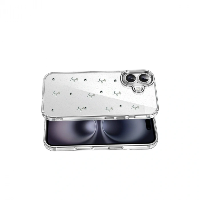 Apple İphone 16 Fiyonk Desenli Kapak - Desen 4