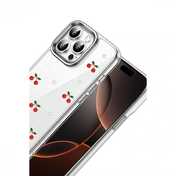 Apple İphone 16 Pro Fiyonk Desenli Kapak - Desen 9