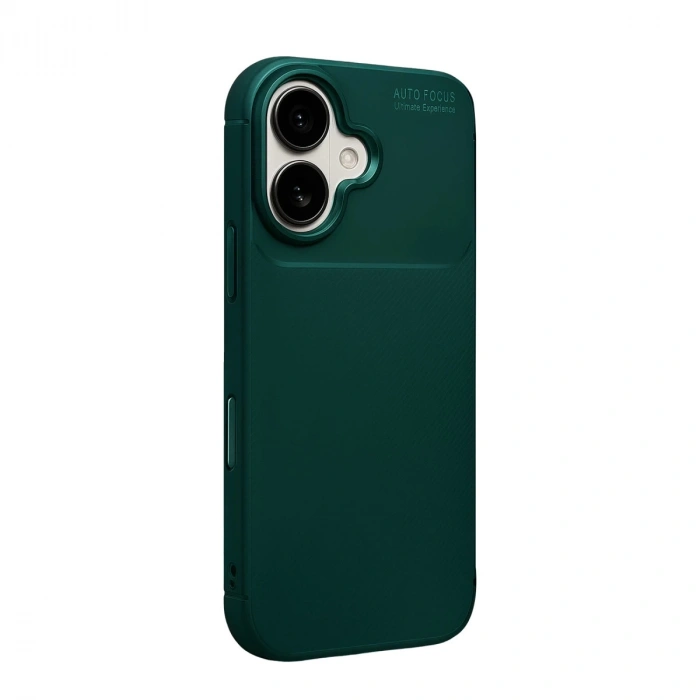 Apple İphone 17 Auto Focus Karbon Kapak - Koyu Yeşil