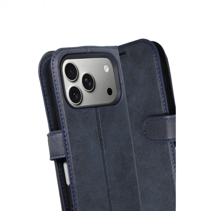 Apple İphone 17 Pro Trend S Plus Kapaklı Kılıf - Lacivert