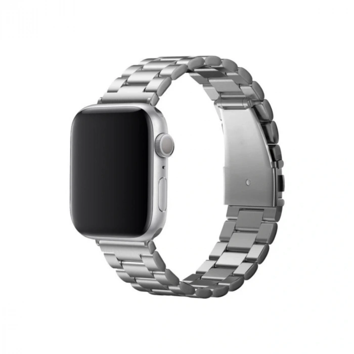 Apple Watch 42mm Metal Baklalı Kordon - Gümüş