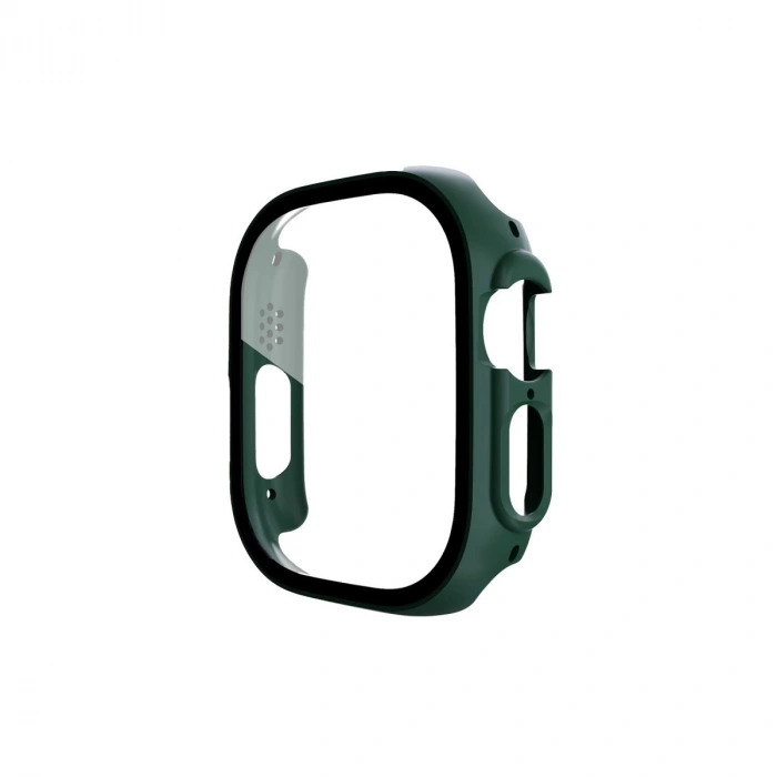 Apple Watch Ultra 49mm Desert Camlı Kasa Ekran Koruyucu - Koyu Yeşil