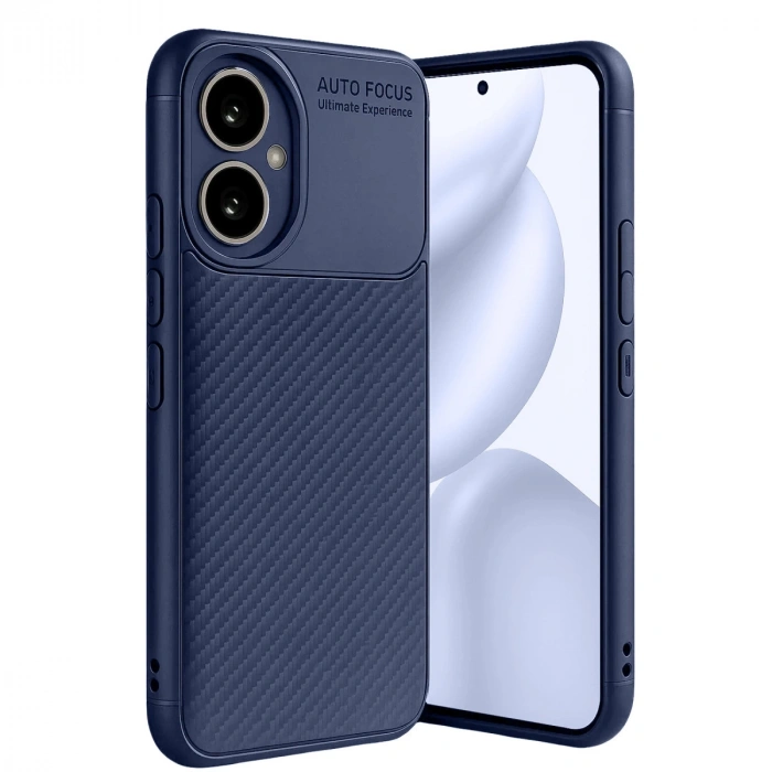 Honor 400 Kılıf Auto Focus Karbon Kapak - Lacivert