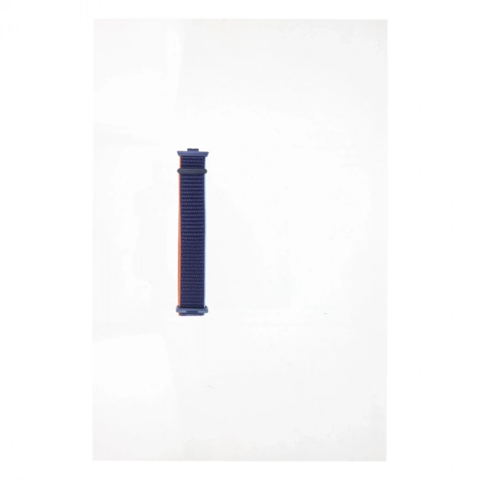 Huawei Fit 4 Hasırlı Cırtcırtlı Kordon - Lacivert-turuncu