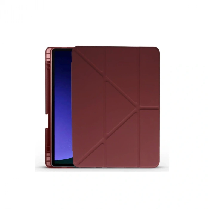 Huawei Honor Pad X9 11.5 Kılıf Kalemlikli Mars Tablet Kılıfı - Mürdüm