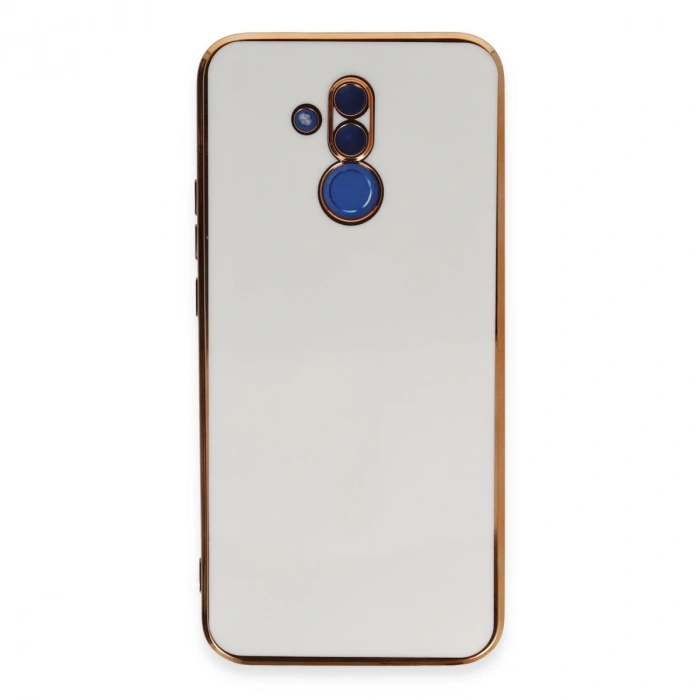 Huawei Mate 20 Lite Kılıf Volet Silikon - Beyaz