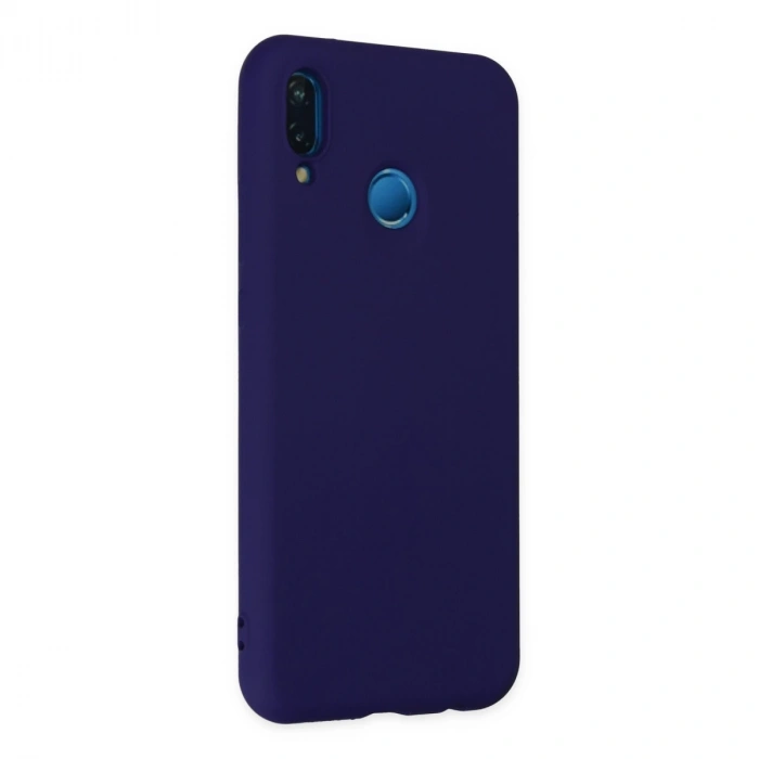 Huawei P20 Lite Kılıf Nano İçi Kadife Silikon - Mor