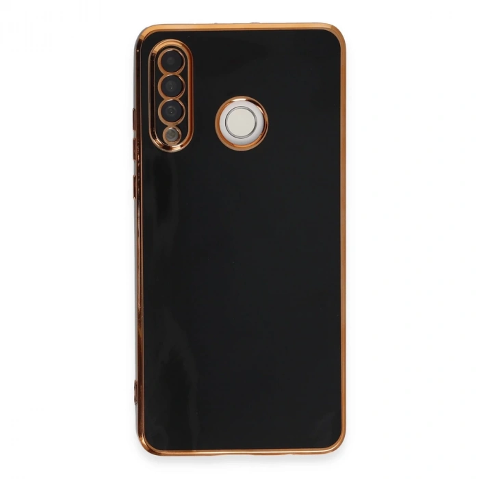 Huawei P30 Lite Kılıf Volet Silikon - Siyah