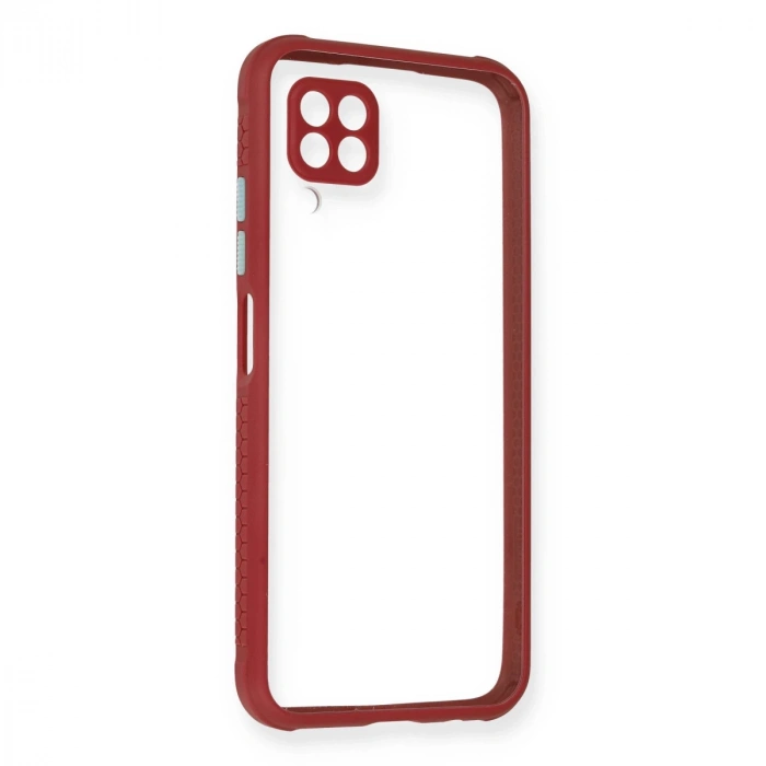 Huawei P40 Lite Kılıf Miami Şeffaf Silikon - Fuşya