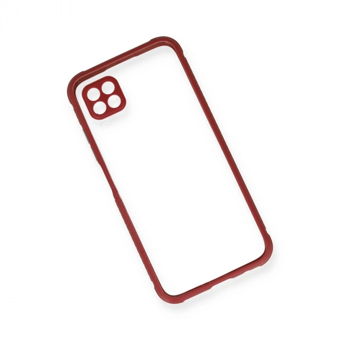 Huawei P40 Lite Kılıf Miami Şeffaf Silikon - Fuşya