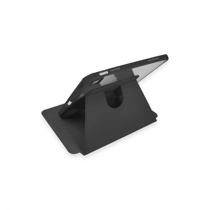 İpad 10.2 (7.nesil) Kılıf Ling 360 Kalemlikli Tablet Kılıf - Siyah