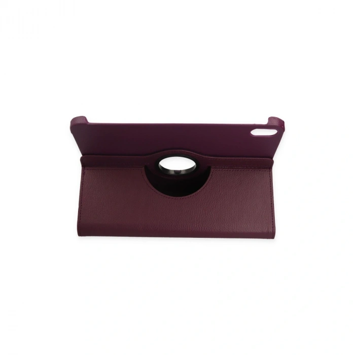 İpad 2022 10.9 (10.nesil) Kılıf 360 Tablet Deri Kılıf - Mürdüm