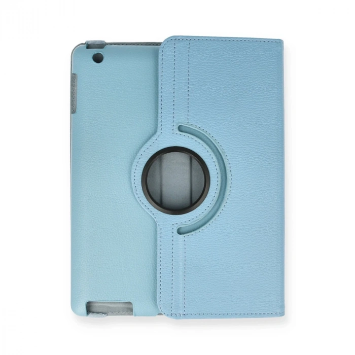 İpad 4 9.7 Kılıf 360 Tablet Deri Kılıf - Turkuaz