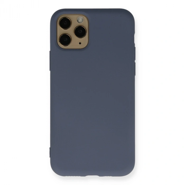 İphone 11 Pro Kılıf Nano İçi Kadife Silikon - Gri