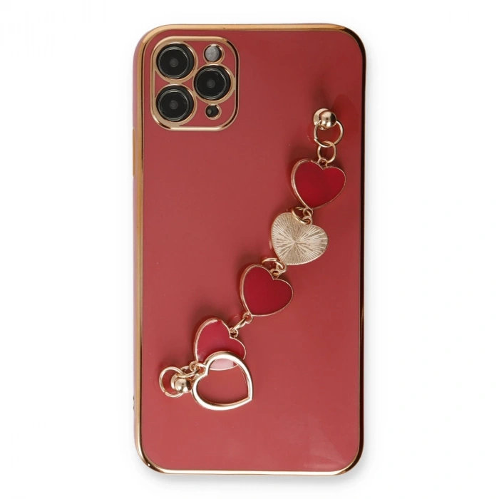 İphone 11 Pro Max Kılıf Esila Silikon - Kırmızı