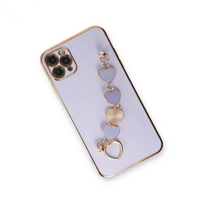 İphone 11 Pro Max Kılıf Esila Silikon - Lila