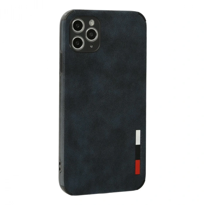 İphone 11 Pro Max Kılıf Loop Deri Silikon - Lacivert