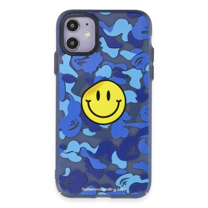 İphone 12 Kılıf Apollo Magneticsafe Desenli Kapak - Apollo Mavi - 1