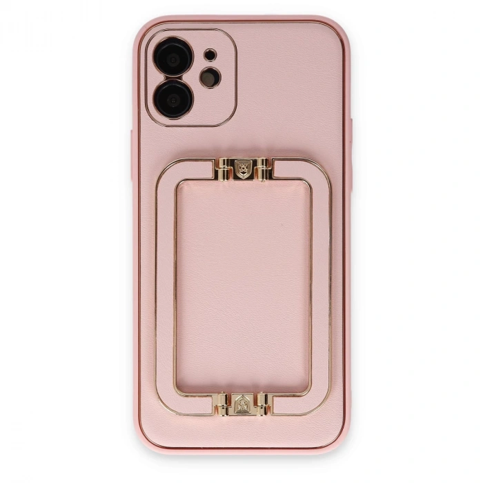 İphone 12 Kılıf Coco Elit Kapak - Pembe