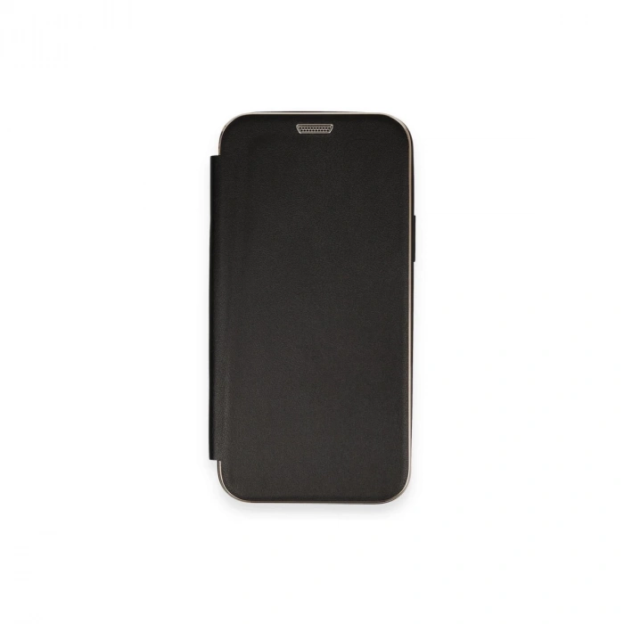 İphone 12 Kılıf Dolpin Kapaklı - Siyah