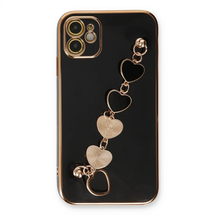 İphone 12 Kılıf Esila Silikon - Siyah