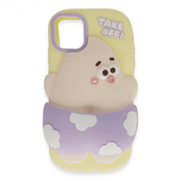 İphone 12 Kılıf Poky Karakter Silikon Kapak - Desen 5