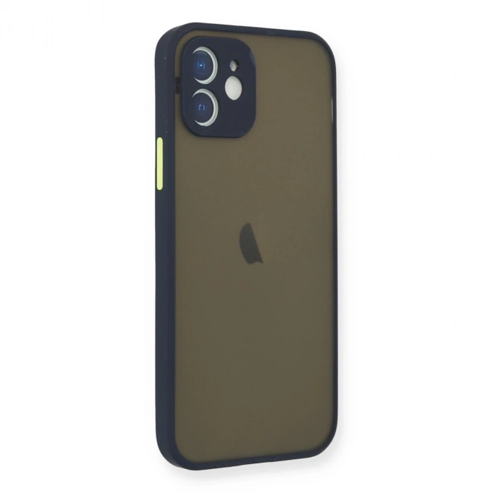 İphone 12 Mini Kılıf Montreal Silikon Kapak - Lacivert