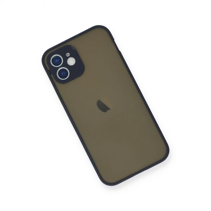 İphone 12 Mini Kılıf Montreal Silikon Kapak - Lacivert