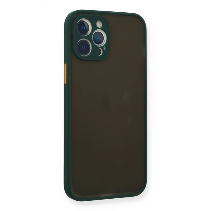 İphone 12 Pro Kılıf Montreal Silikon Kapak - Yeşil