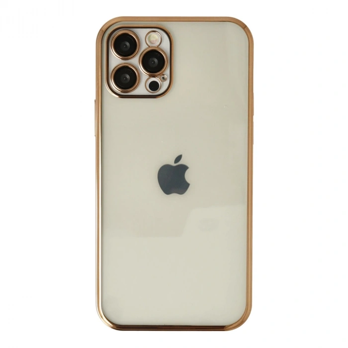İphone 12 Pro Kılıf Razer Lensli Silikon - Gold