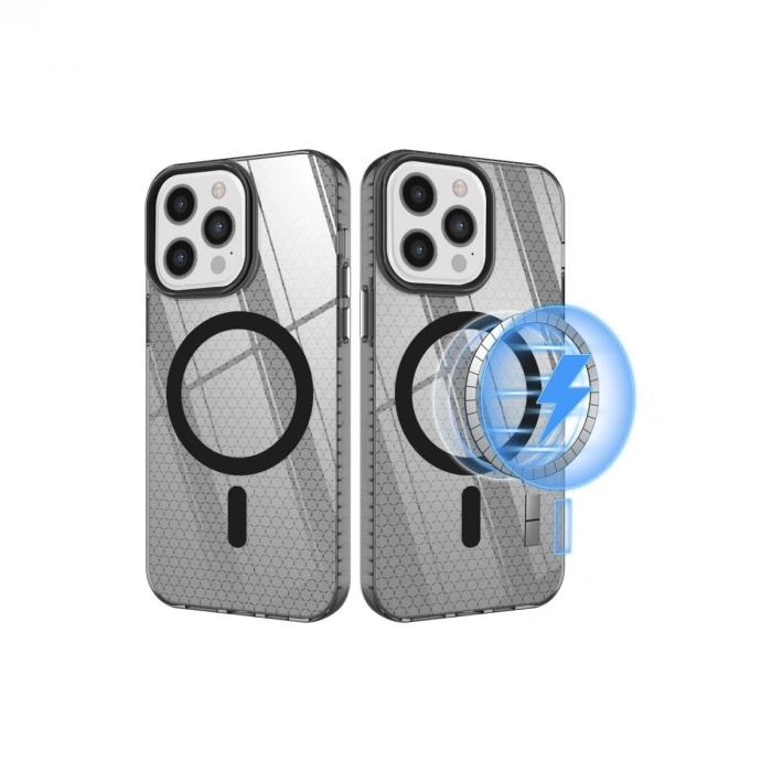 İphone 12 Pro Max Kılıf Beta Magneticsafe Silikon - Siyah