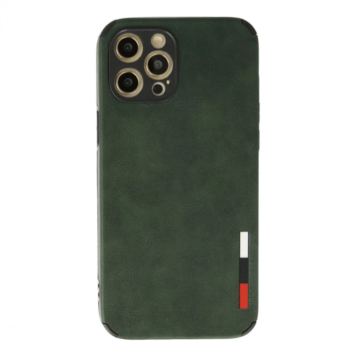İphone 12 Pro Max Kılıf Loop Deri Silikon - Yeşil