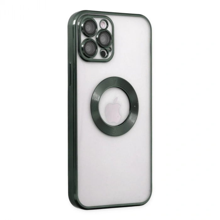 İphone 12 Pro Max Kılıf Slot Silikon - Köknar Yeşili