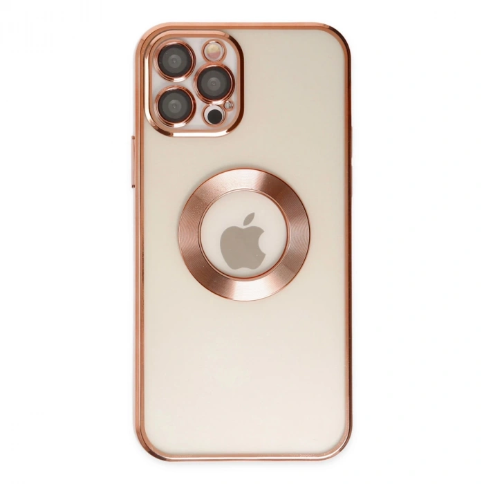 İphone 12 Pro Max Kılıf Slot Silikon - Rose Gold