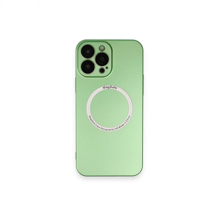 İphone 13 Pro Kılıf Jack Magneticsafe Lens Silikon - Yeşil