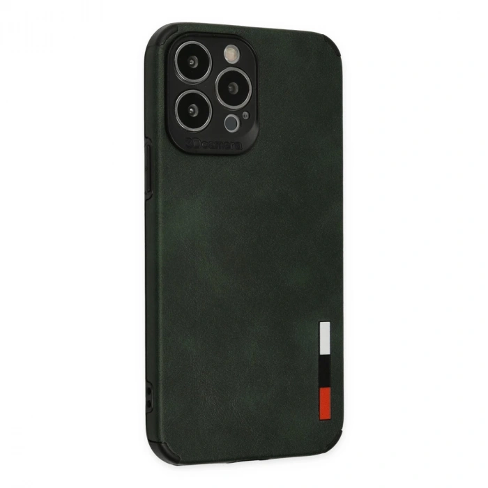 İphone 13 Pro Kılıf Loop Deri Silikon - Yeşil